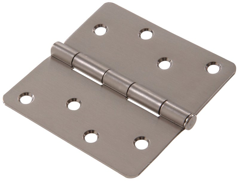 Hardware Essentials Round Corner 14 Full Mortise Door Hinge Stainless Steel 4