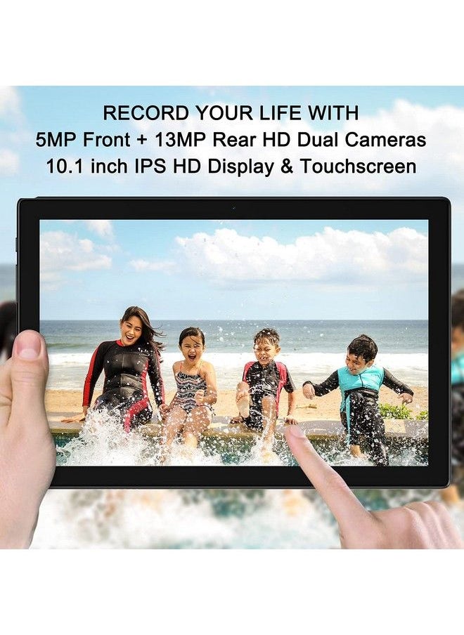 Tablet 10 Inch Android Tablet 2023 Latest Octacore 32Gb Storage Tablet Computer 6000Mah Battery Dual 13Mp+5Mp Camera Wifi Bluetooth Gps 128Gb Expand Support Ips Full Hd Displaygrey