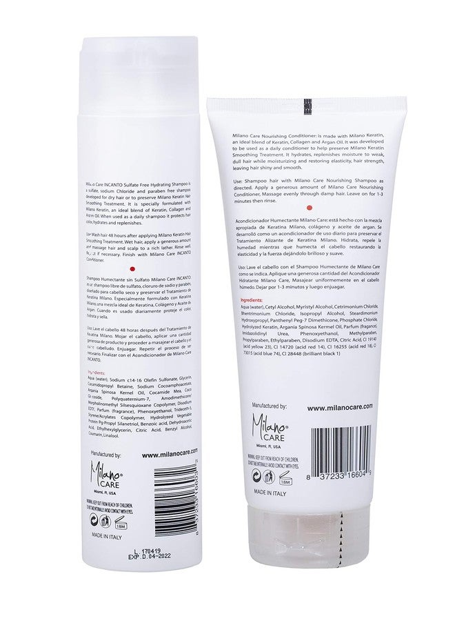 Milano Care, Hair, Keratin Nourishing Shampoo and Conditioner Set - Image 2