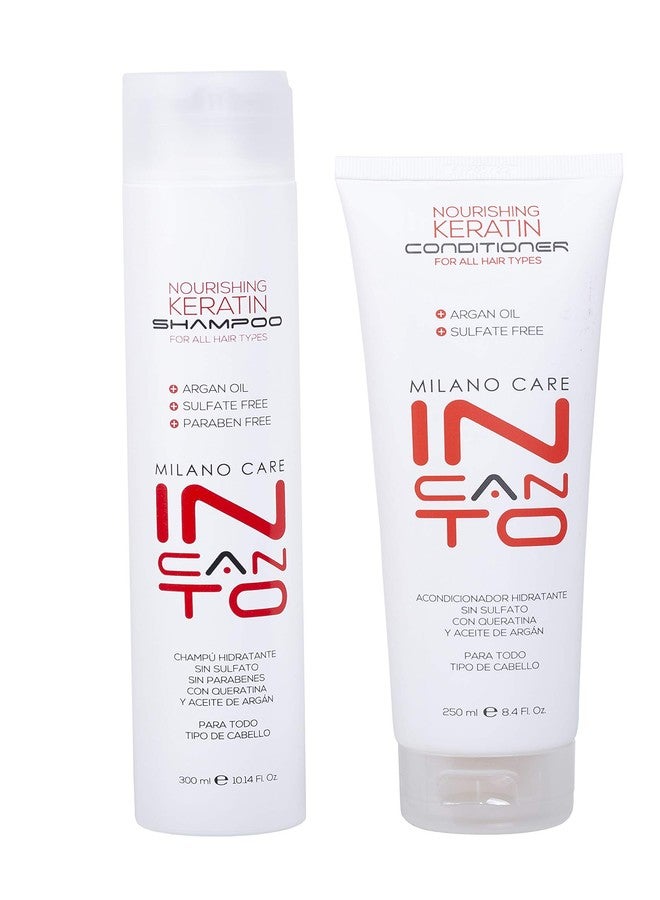 Milano Care, Hair, Keratin Nourishing Shampoo and Conditioner Set - Image 1