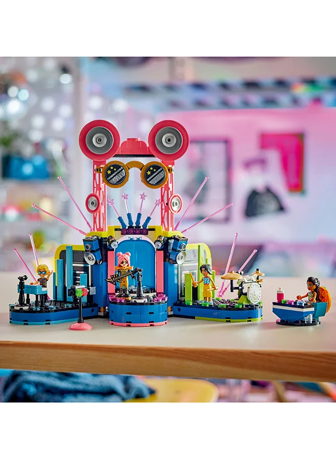 ليغو 42616 Friends Heartlake City Music Talent Show Set With 4 Mini-Doll Characters, Social-Emotional Toy, Building Kit For Kids, Girls And Boys Aged 7 Years And Over (669 Pieces)