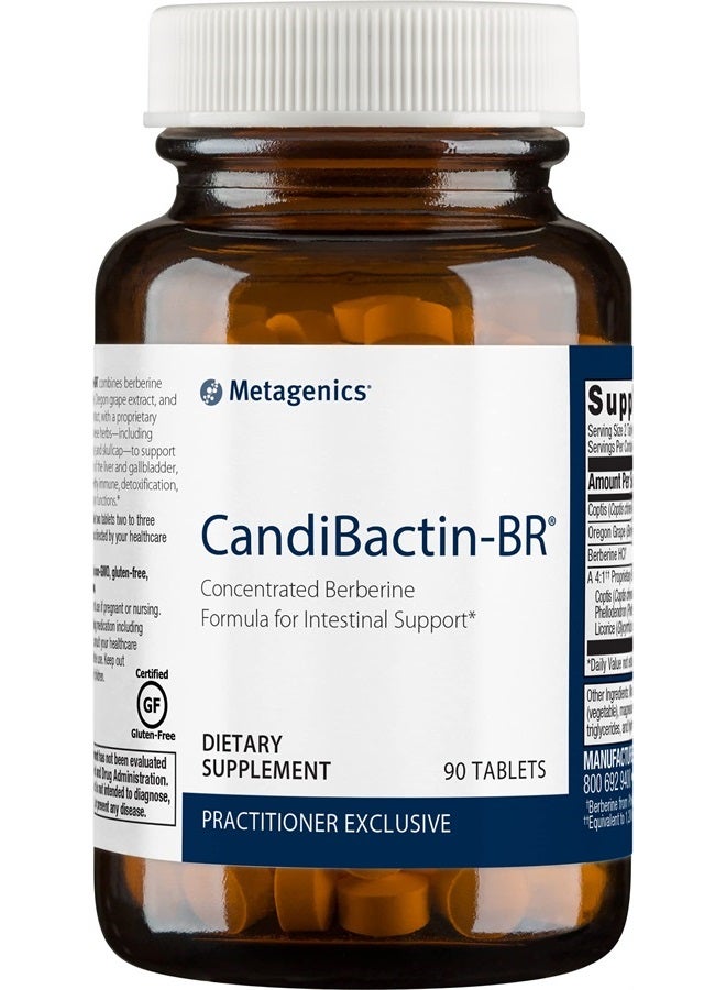 Metagenics CandiBactin-BR - Concentrated Berberine Formula for Healthy Intestinal Support, Detoxification and Elimination Functions - 90 Count - Image 1