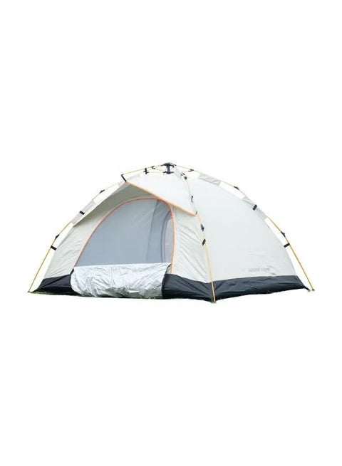 GT-3 Plus Outdoor Camping Tent for 2–3 People – Durable 210D Oxford Fabric Floor, Polyester Fly with Silver Coating for UV Protection – Lightweight, Waterproof, and Well-Ventilated Design with Mesh Panels and Windproof Ropes – Beige