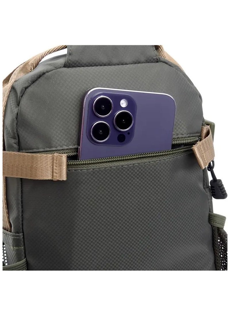 QSHOP Luxury Quality Crossbody Backpack from QShop®️ Lightweight shoulder bag for men and women, backpack with an adjustable strap that passes across the chest, for hiking outside the home, traveling, and cycling  - Image 5