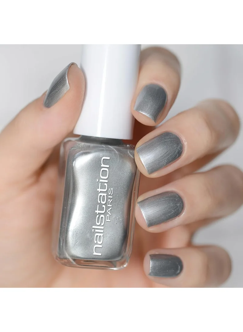 Nailstation Nailstation | Platinium | Silver Shimmer Nail Polish