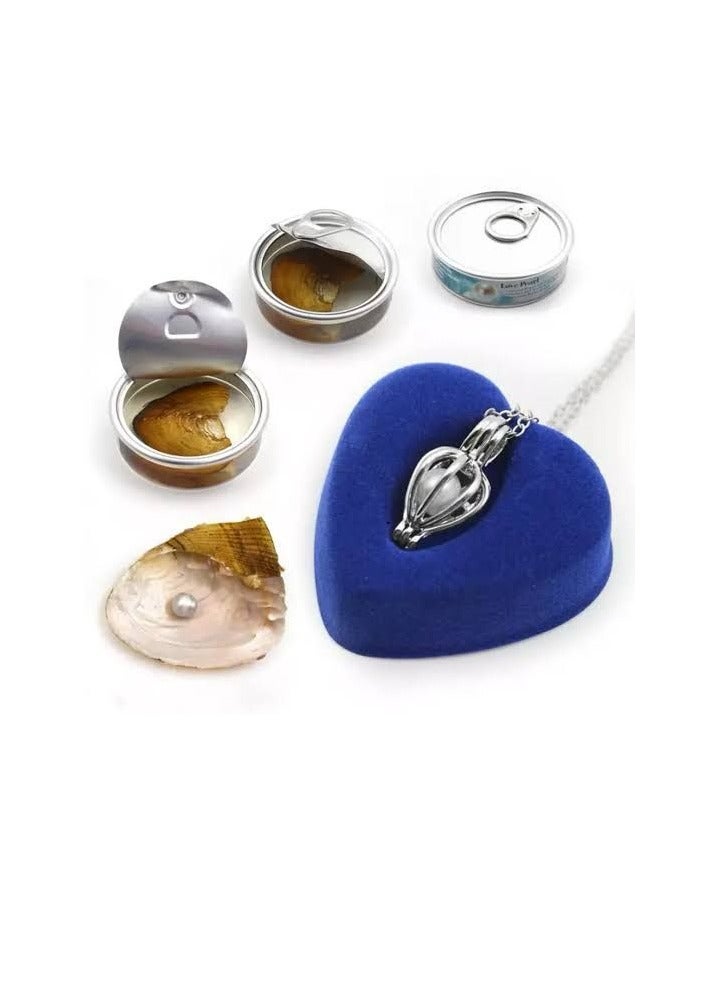 maya accessories Pearl Kit, Pearl Kit Box Pearl in Oyster, DIY Creative Necklace Jewelry Gift Set, Fashion Creations Kit with Pendant Necklace Durable for Women Girls, bamboo  - Image 2