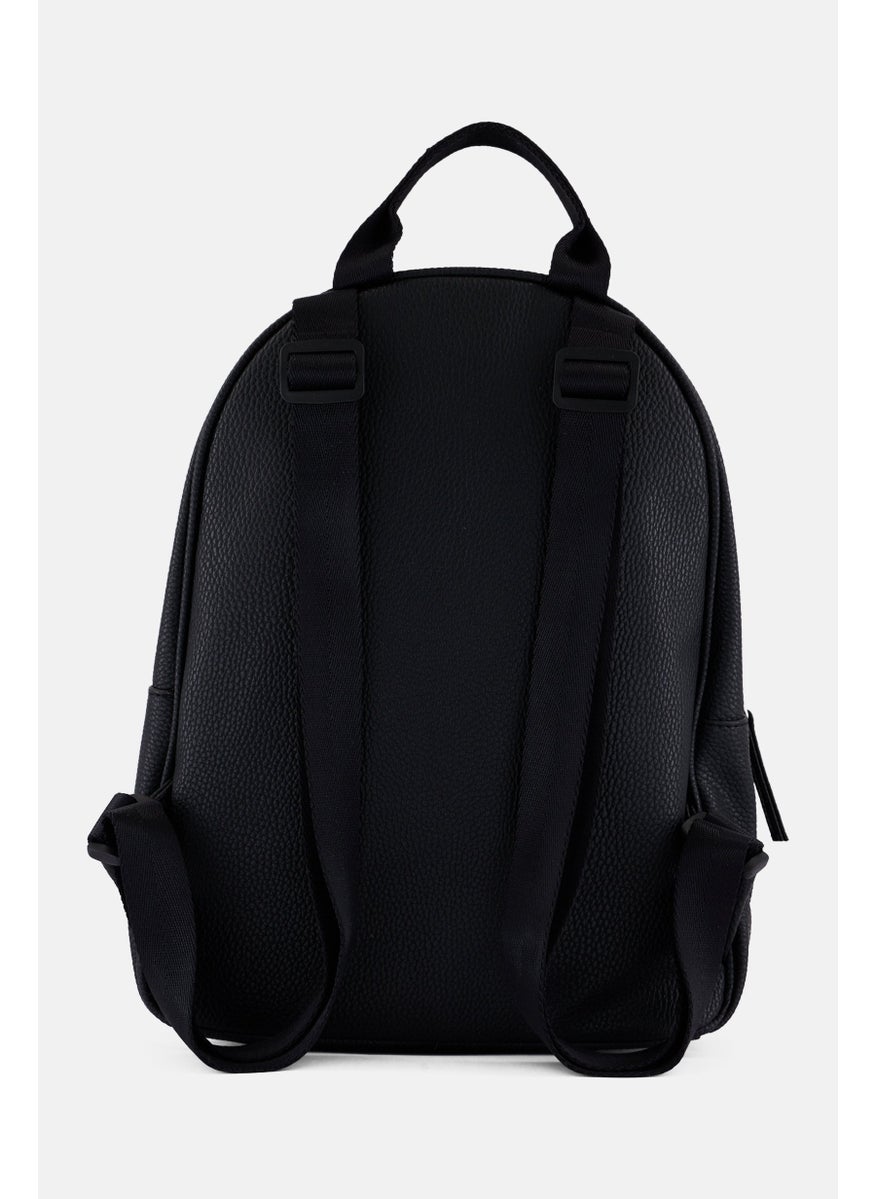 NAUTICA Women Brand Logo Backpack 23 L x 30 H x 10 W cm, Black  - Image 3