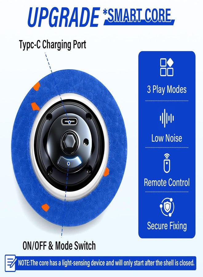 VOXGET Smart Interactive Dog Toy Ball, Upgrade Automatic 3 Modes Moving Ball with Remote Control for Medium Large Dogs, Rechargeable Waterproof E-TPU Bounce & Rotating Dog Toy to Keep Busy (Dark Blue) - Image 2