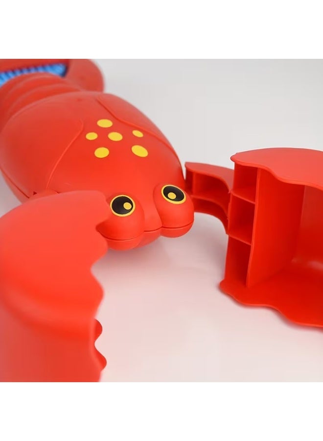 Goolsky Summer Kids Beach Toys, Lobster Dinosaur Toy Claw, Boys and Girls Crab Leg Mechanical Hand, Seaside Sand Digging Shovel with Triceratops, Crab, Lobster, Hippo, Sand Play, Outdoor Games, Fun Design, Interactive Toy, Durable Plastic, Lightweight Toy - Image 3