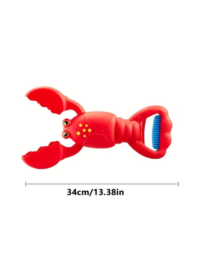 Goolsky Summer Kids Beach Toys, Lobster Dinosaur Toy Claw, Boys and Girls Crab Leg Mechanical Hand, Seaside Sand Digging Shovel with Triceratops, Crab, Lobster, Hippo, Sand Play, Outdoor Games, Fun Design, Interactive Toy, Durable Plastic, Lightweight Toy - Image 2