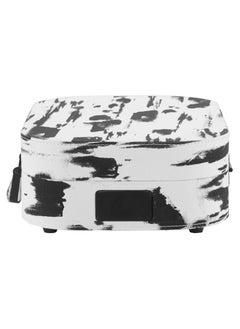 Crosley Crosley CR8009B-BW Discovery Vintage Bluetooth in/Out 3-Speed Belt-Driven Suitcase Vinyl Record Player Turntable, Black & White  - Image 1