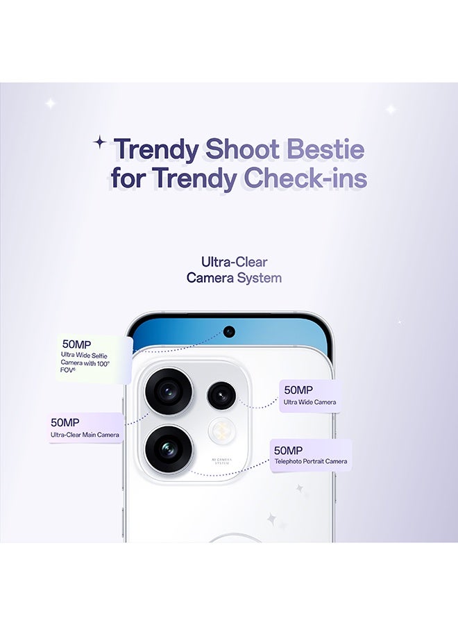 OPPO Reno16 5G Dual SIM and eSIM Pop White 8GB RAM 256GB with FREE Enco Buds 3 Pro, Google Cloud Storage, Spotify Premium and VIP Card Warranty – Middle East Version - Image 5