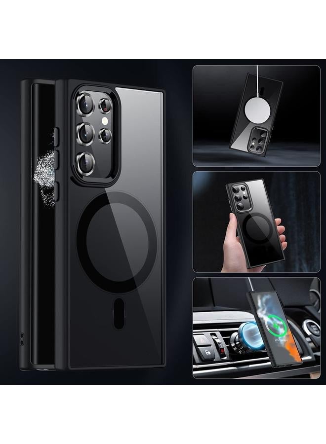 erorex Case For Samsung Galaxy S24 Ultra 5G Acrylic PC MagSafe Magnetic Phone Case - Image 3