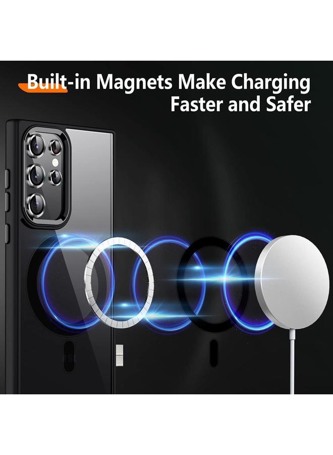 erorex Case For Samsung Galaxy S24 Ultra 5G Acrylic PC MagSafe Magnetic Phone Case - Image 5