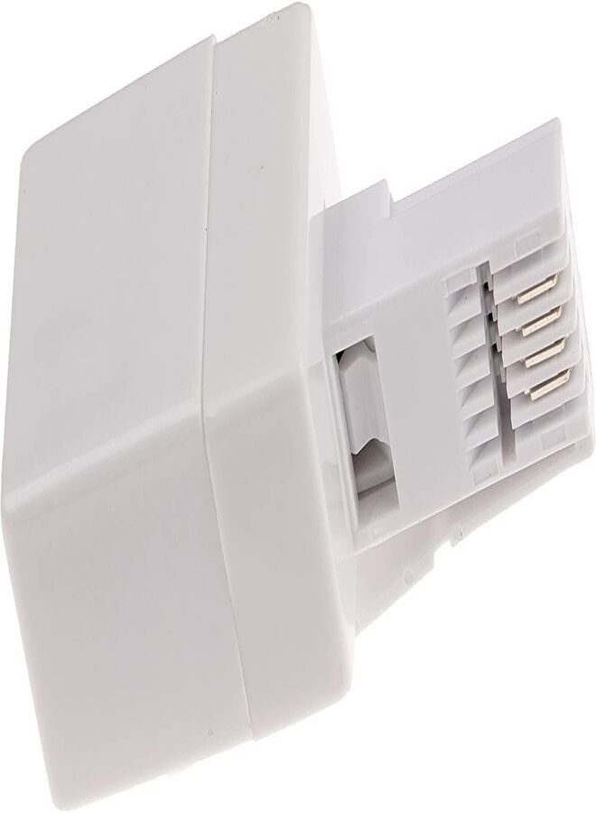 DKURVE RJ11 Female to BT Male Convertor Socket Adapter, White (1-Pack) - Image 2