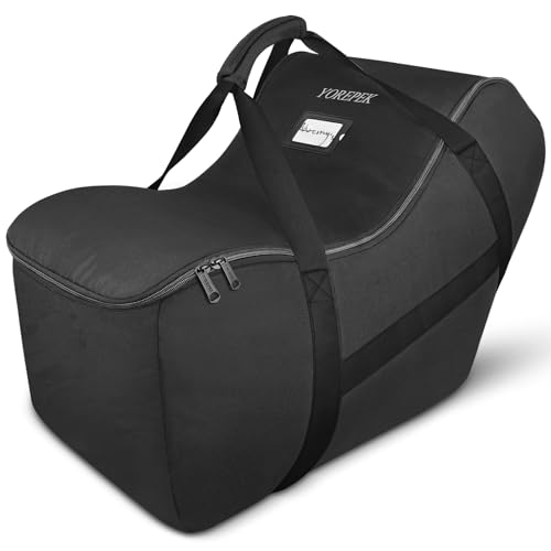 YOREPEK Infant Car Seat Travel Bag Compatible with Nuna Pipa Car Seat and Base, Fits for Doona Car Seat without Base, Padded Carseat Cover for Airplane Travel, Car Seat Bags for Air Travel, All Black - Image 1