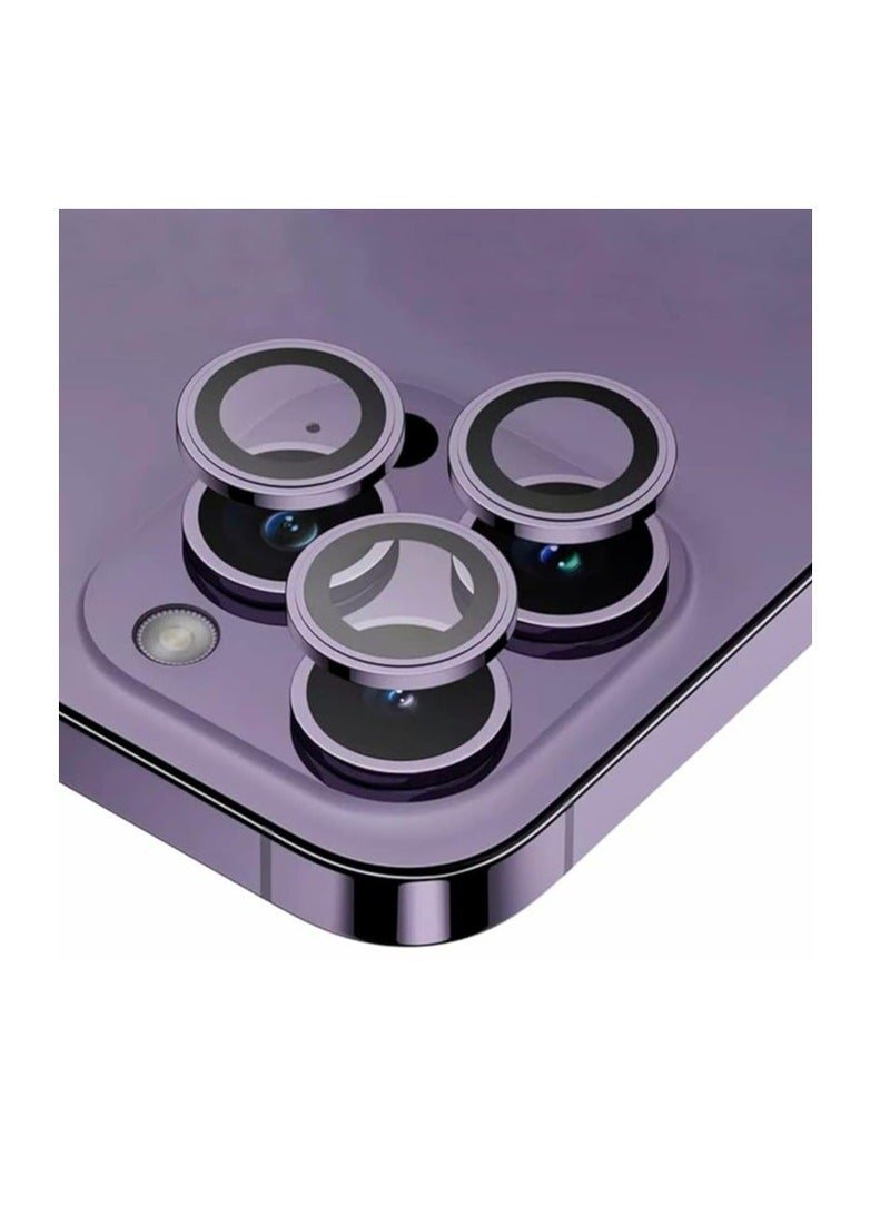 DIGI CORE iPhone Full Coverage Set iPhone 14 Pro Screen Protector 3 Pack 6.1 Inch 2.5D Curved Edges With iPhone 14 Pro Camera Lens And Anti-Scratch iPhone Back PVC Clear Sheet (iPhone 14 Pro,Deep Purple) - Image 5