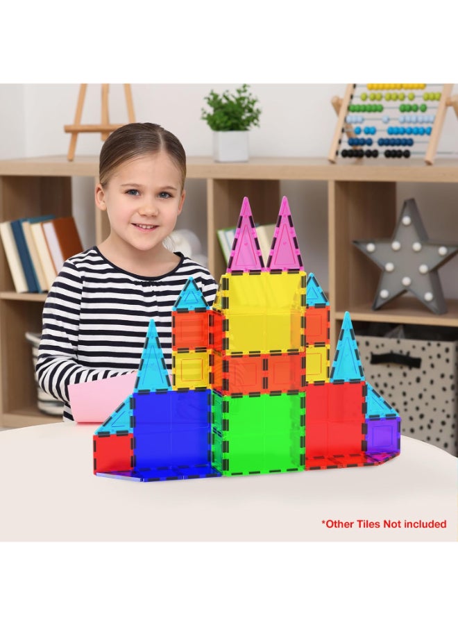 PicassoTiles Picasso Magnetic Tiles Large Square Expansion Pack 4-pieces - Image 2