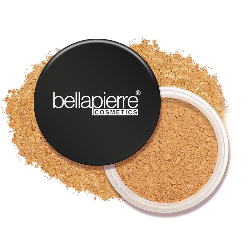 bellapierre Mineral Foundation SPF 15  Loose Powder Foundation  Vegan  Cruelty Free Natural Makeup  Full Coverage Matte Finish  Hypoallergenic  Oil  Talc Free  032 Oz  Brown Sugar