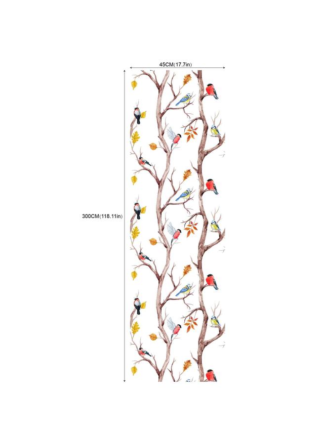 Bluejw Wallpaper Flowers And Birds Green Plant Self-adhesive Wallpaper Living Room Background Transformation Roll Wallpaper RW236-250 - Image 1