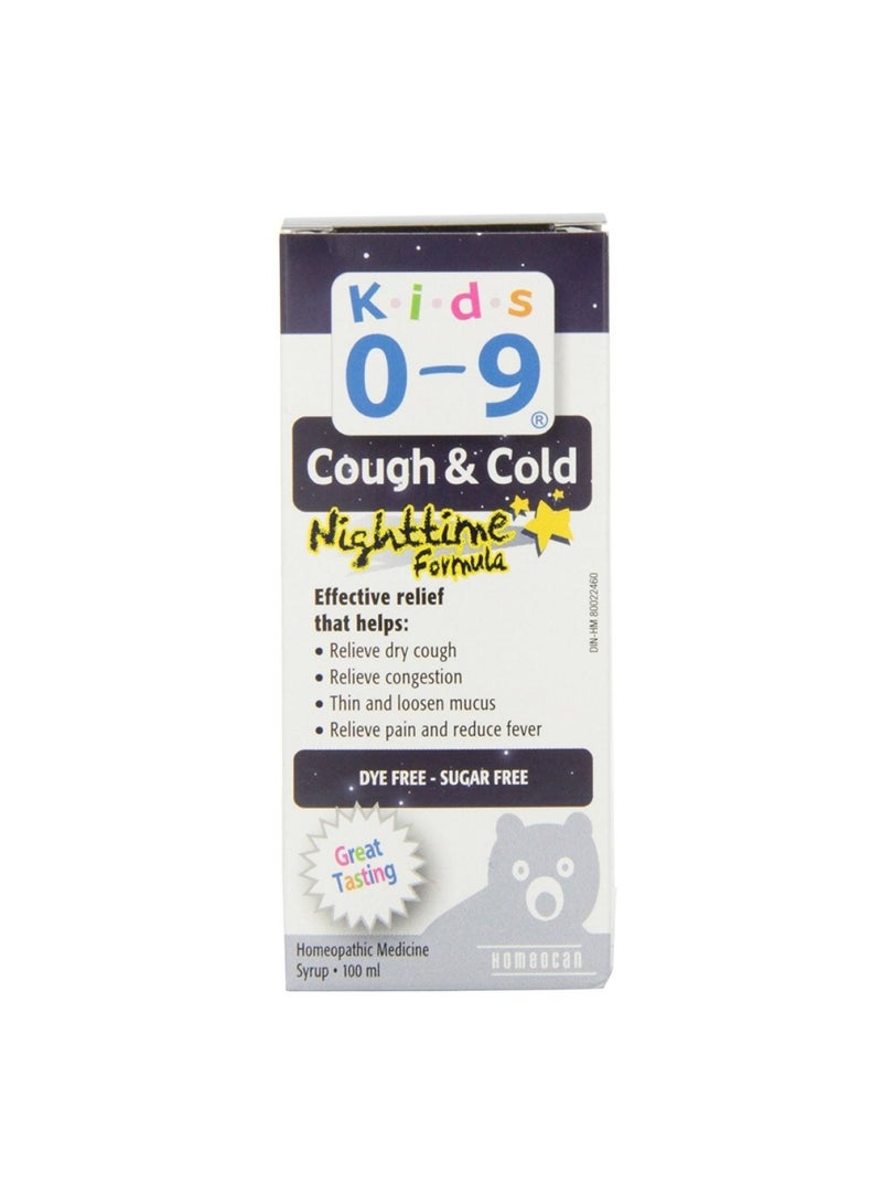 Kids Cough & Cold Night Time Formula Syrup 100 mL