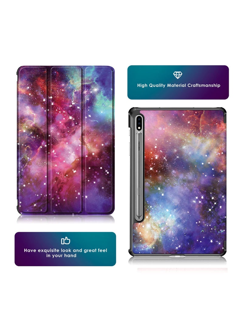 SOLARAE Tablet Case for Samsung Galaxy Tab S8 Plus 5G, Case 12.4" for Galaxy Tab S8p/ S7p/ S7FE/ 5G Tablet Case 【Auto Sleep/ Wake】 Leather Slim Tri-Fold Cover Magnetic Stand - Image 3