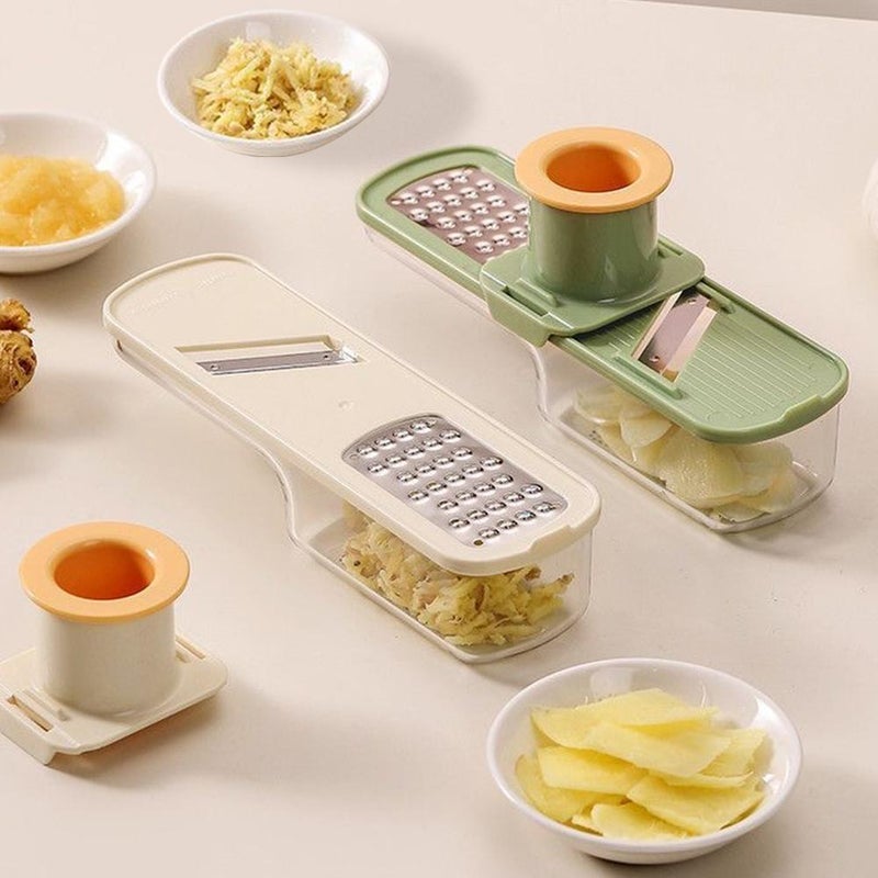 ♩New multi-functional vegetable cutter, potato shredder, household kitchen slicer, hand protector for cutting and shredding. - Image 2