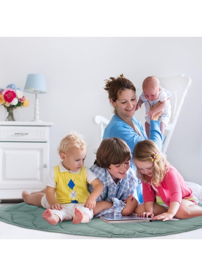 Funtery Baby Play Mat 56 x 42 Inch Cotton Crawling Cushion - Image 2