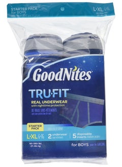 Trufit Starter Kit Boy 2 Underwear 5 Disposable Inserts Large Xl