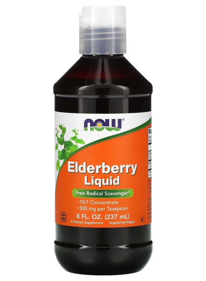 now Elderberry Liquid 500 mg 8 fl oz (237 ml)