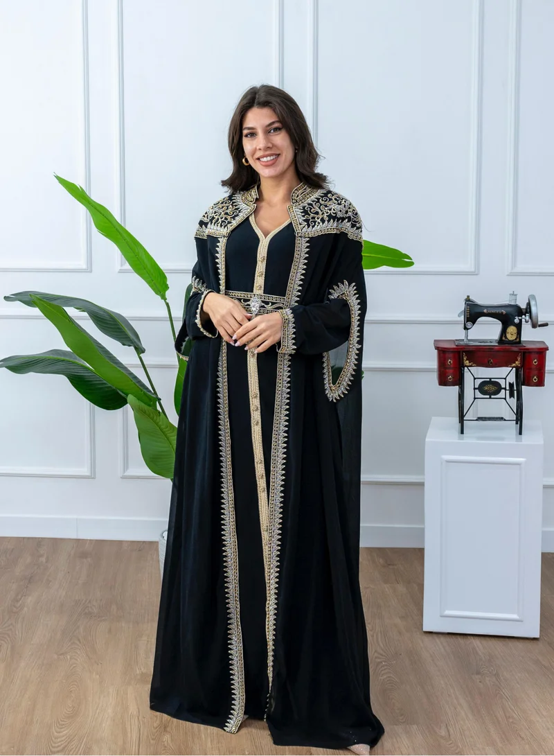 AL BENT AL SHARQIEH embroidered kaftan dress jalabia