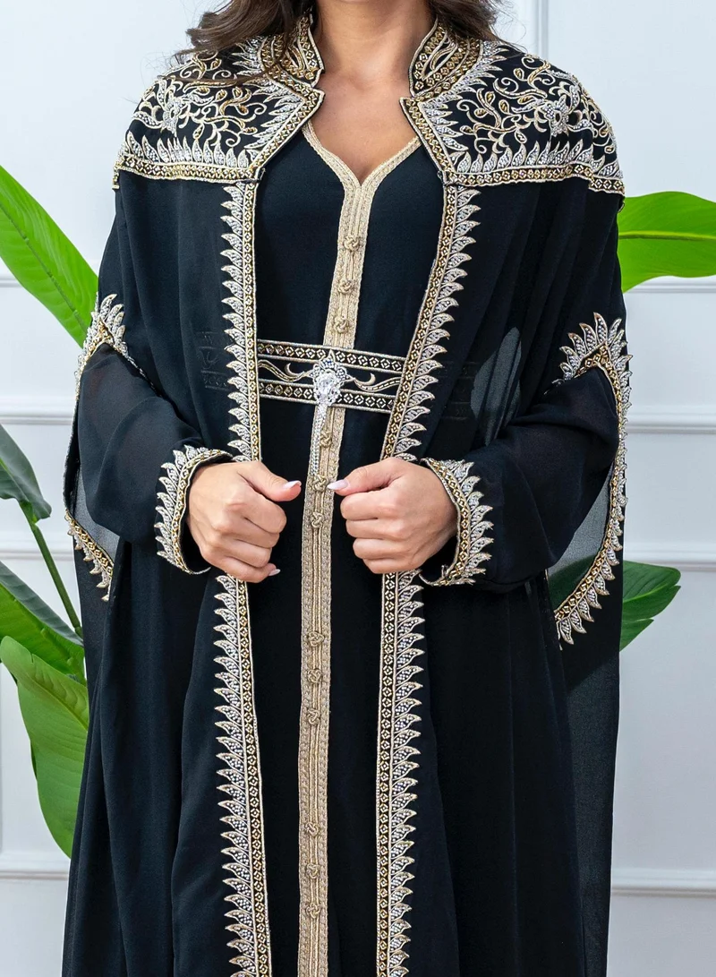 AL BENT AL SHARQIEH embroidered kaftan dress jalabia