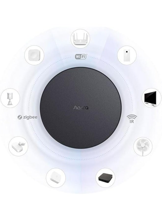 أكارا مركز التحكم Aqara Hub M2 EU، مركز بوابة المنزل الذكي مع HomeKit، وواي فاي، وإيثرنت، وأشعة تحت الحمراء، أسود - Image 4