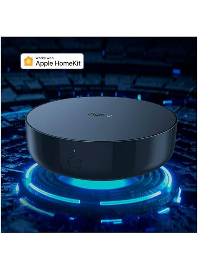 أكارا مركز التحكم Aqara Hub M2 EU، مركز بوابة المنزل الذكي مع HomeKit، وواي فاي، وإيثرنت، وأشعة تحت الحمراء، أسود - Image 3