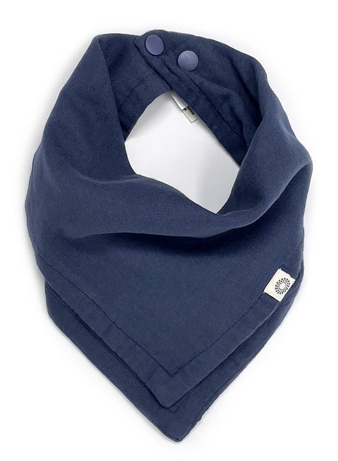 Kishu Baby Indi - Fairtrade Certified Organic Bandana Scarf Bib, Dual Layer, 4-Way Reversible Muslin Baby Bandana Bibs for Boys or Girls - Image 1