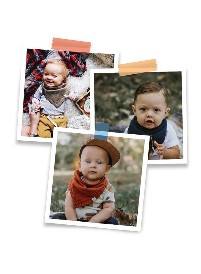 Kishu Baby Indi - Fairtrade Certified Organic Bandana Scarf Bib, Dual Layer, 4-Way Reversible Muslin Baby Bandana Bibs for Boys or Girls - Image 5