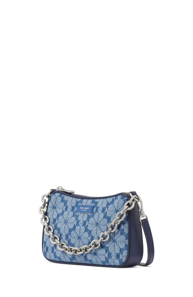 Kate Spade Jolie Spade Flower Jacquard Denim Small Convertible Crossbody
