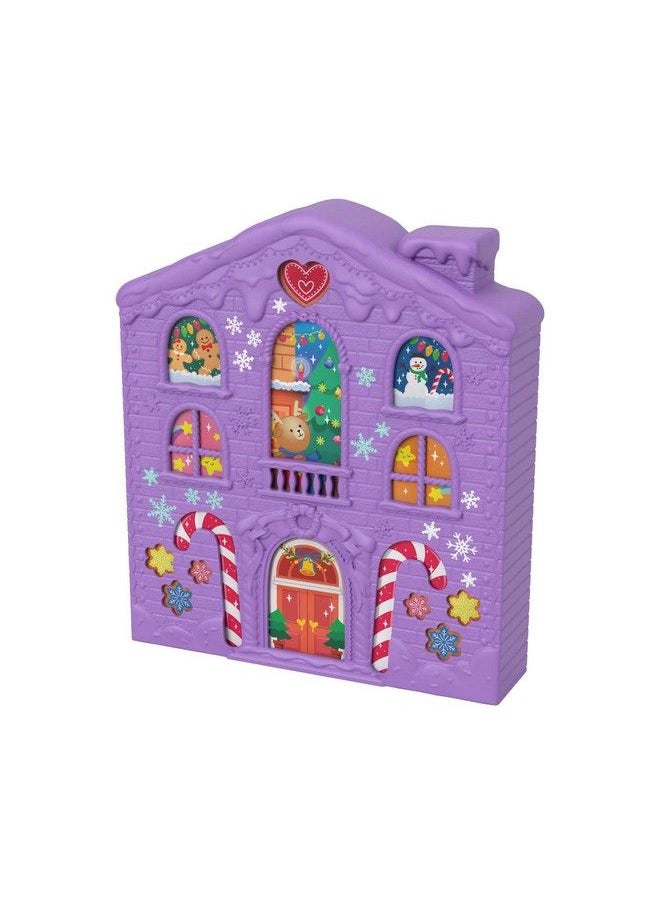 Polly Pocket Advent Calendar, Winter House Design, 4 Floors With 8 Rooms, 25 Surprises To Discover, Great For Ages 4 Years Old & Up  - Image 3