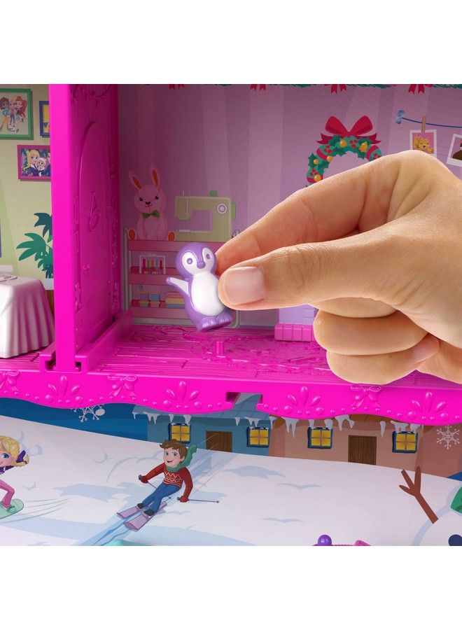 Advent Calendar, Winter House Design, 4 Floors With 8 Rooms, 25 Surprises To Discover, Great For Ages 4 Years Old & Up
