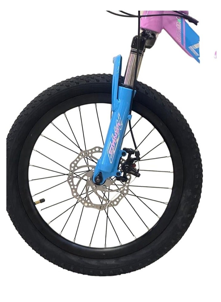 شارد Shard 20-Inch Kids Mountain Bike – 21-Speed, Carbon Steel Frame, Dual Suspension, Front & Rear Disc Brakes, Adjustable Seat - Image 3
