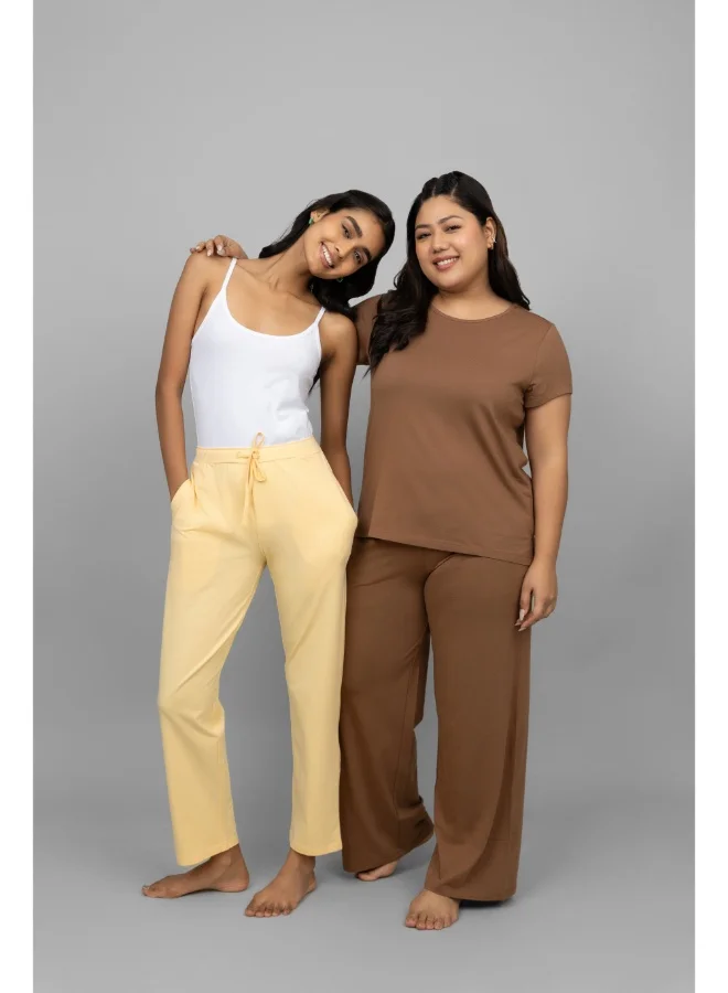 نسيسيرا Home Brown Co-ord Set