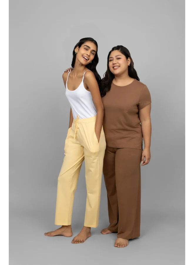 نسيسيرا Home Brown Co-ord Set
