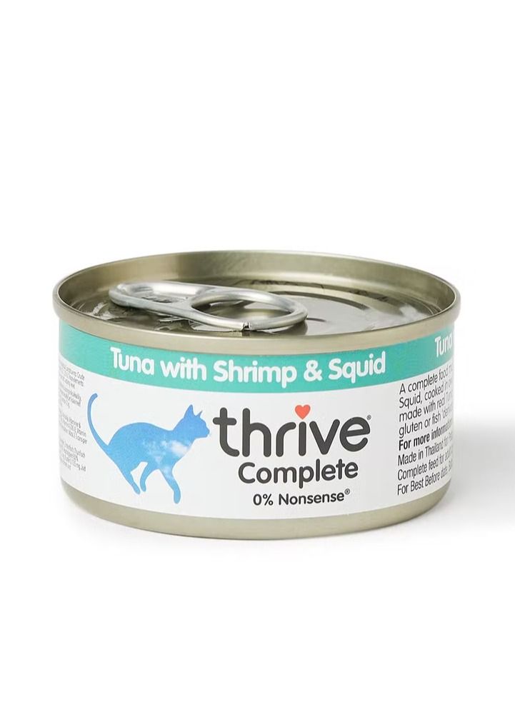 Tuna with Shrimp and Squid Cat Wet Food 12x75g