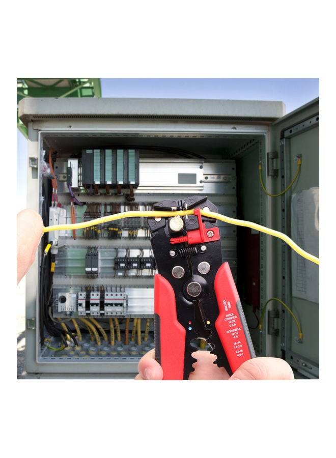 260-Piece Crimp Cable Terminals Set Kit With Wire Stripping Pliers Multicolour 17.8x2.3x10.5cm