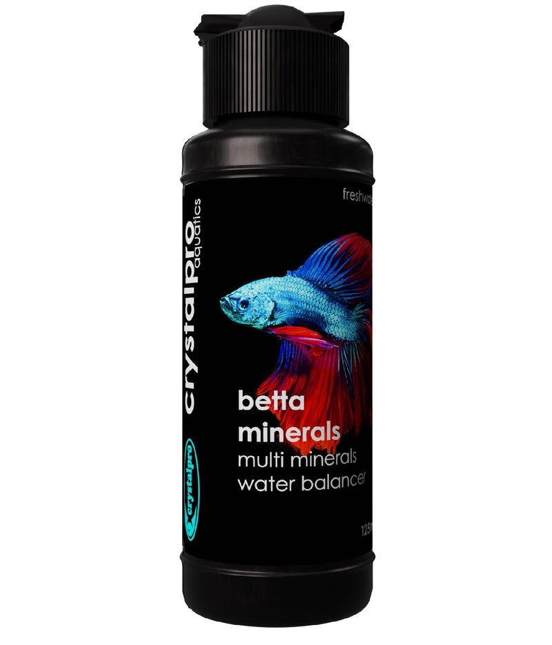 Crystalpro Betta Minerals for Betta Fish Health - Reduces Stress - Boosts Protective Coat - Aquarium Mineralizer (4.2 Oz (125ml)) - Image 1