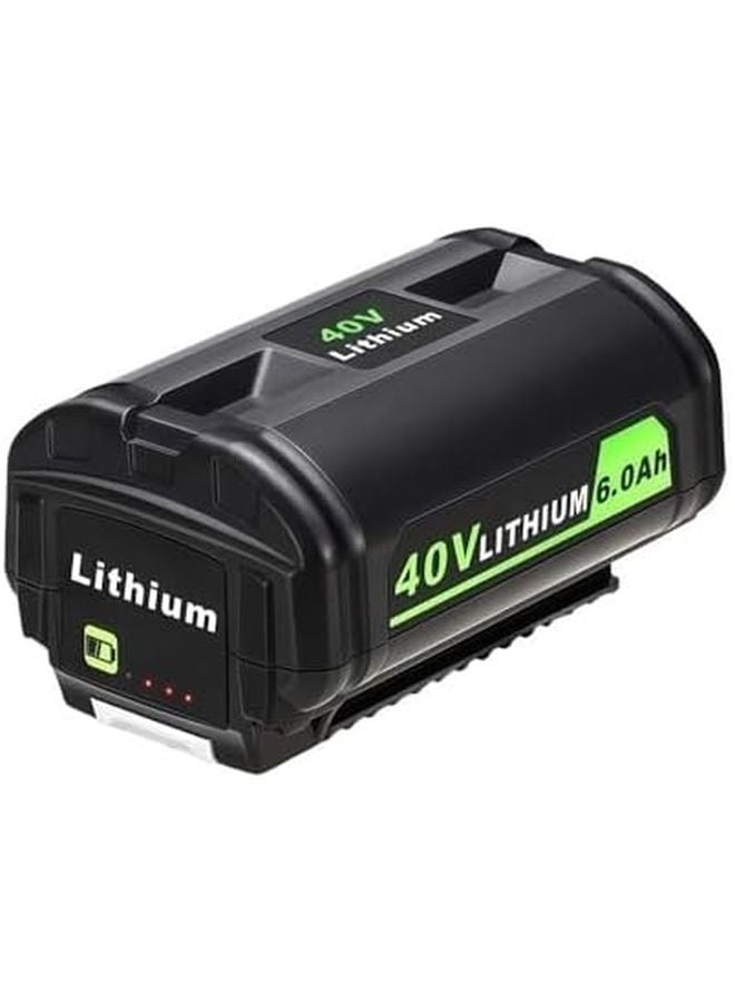 40V 6 0Ah Replacement Battery Compatible With Ryobi OP4026 OP4030 OP4050 OP4060A OP40201 OP40301 Power Tools 1 6 0AH - Image 2