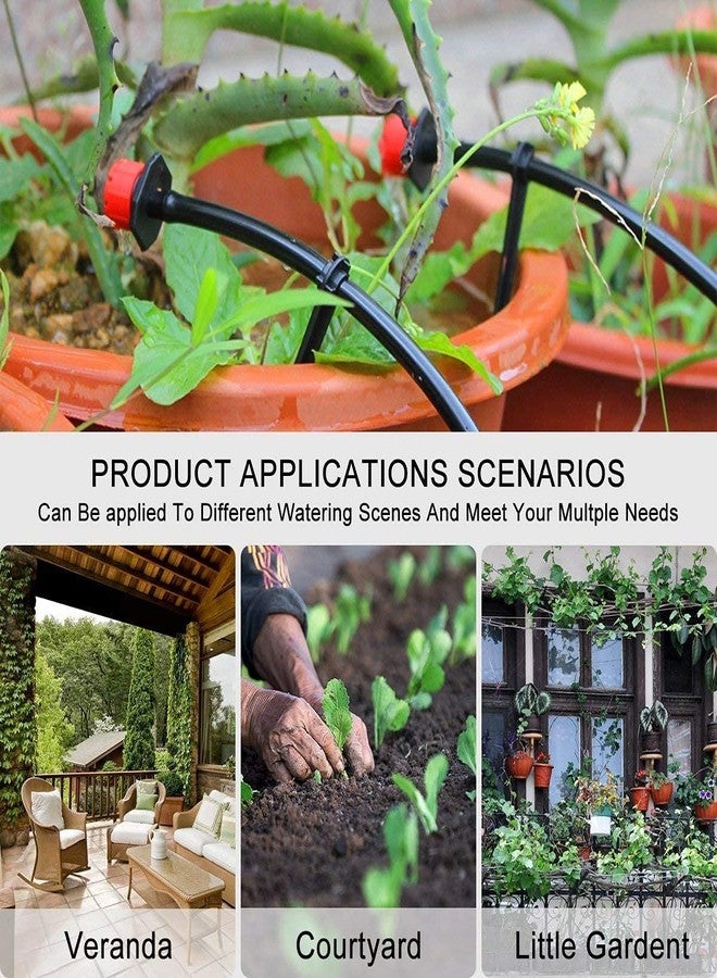 DIY Crafts 5 Pcs, Only Red Dripper/360°Sprinkler, Anti-Clogging Emitter Adjustable Irrigation Heads 1/4 Inch Drip Irrigation Nozzle Heads Emitter Plants, (5 Pcs, Only Red Dripper/360°Sprinkler) - Image 5