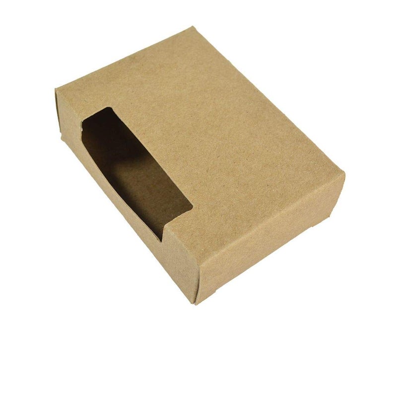 Charm Your Prince Top Window Soap Boxes – Kraft Recyclable Packaging for Handmade Soap, Rustic Artisan Packaging for Weddings, Boutiques, Craft Fairs – Made in USA – 2 3/4" x 3 13/16" x 1 3/16" - 50 Pack - Image 5