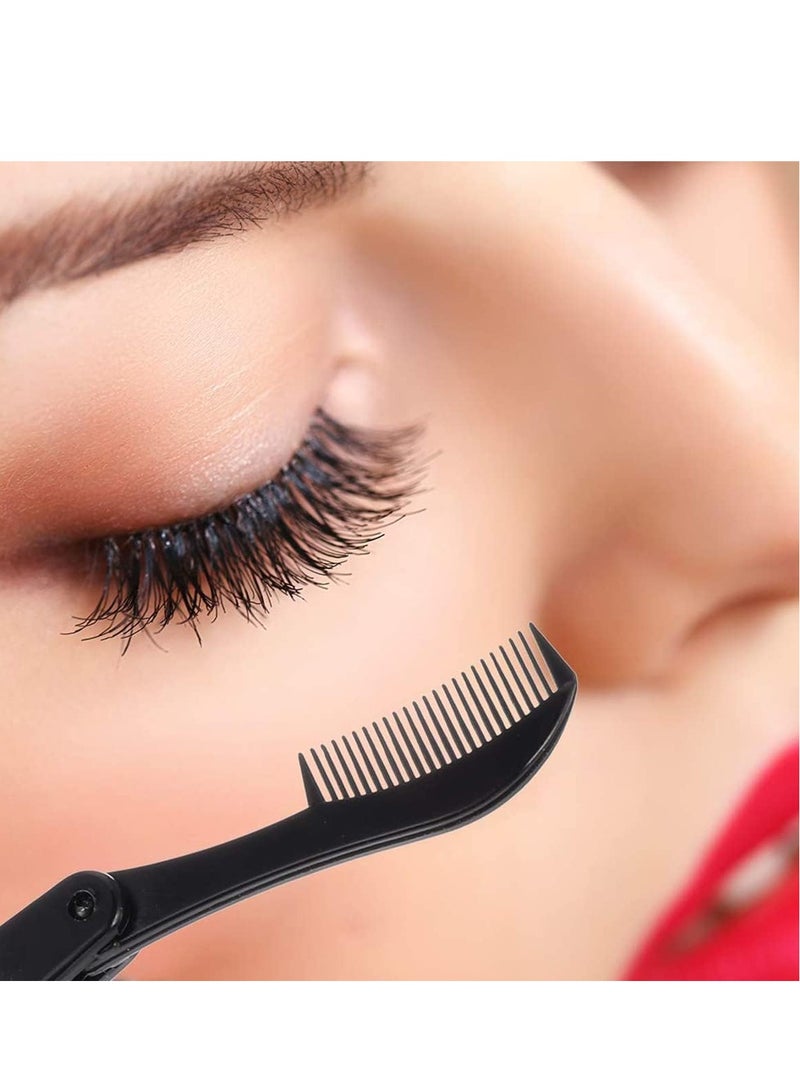 SYOSI Folding Eyelash Comb 6 Pieces Eyebrow Comb Teeth Eyelash Separator Eyebrow Brushes Professional Tool for Define Lash Brow - Image 2