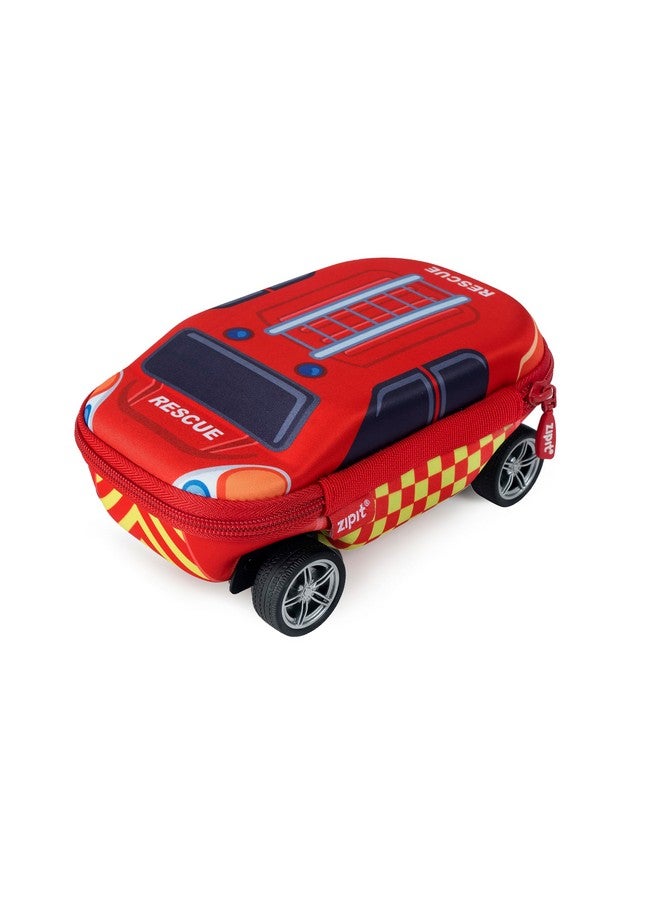 ZIPIT Fire Truck Pencil Case for Boys, Large Capacity Pencil Box for School - Image 1